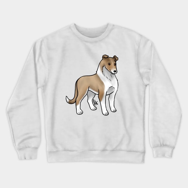 Dog - Smooth Collie - Sable Crewneck Sweatshirt by Jen's Dogs Custom Gifts and Designs